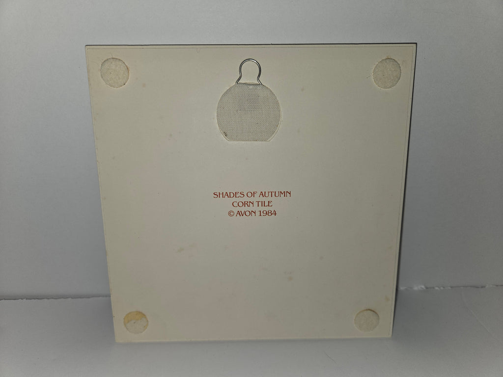 Vintage Avon 'Shades of Autumn' Corn Ceramic Tile Trivet