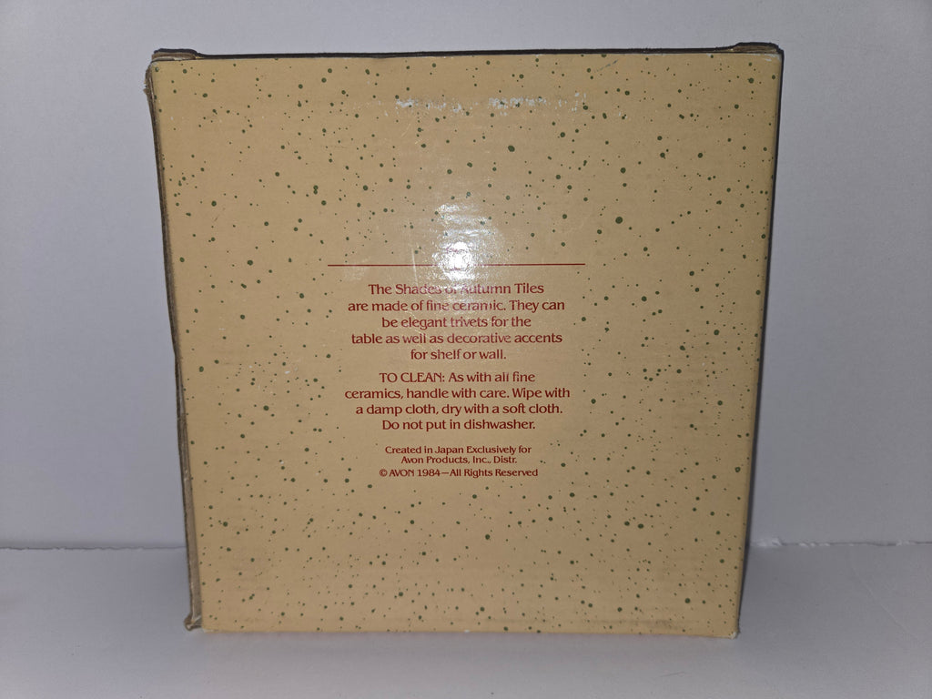 Vintage Avon 'Shades of Autumn' Corn Ceramic Tile Trivet