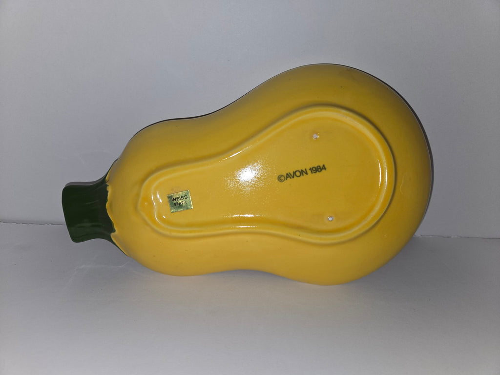 Vintage Avon Yellow ceramic squash-shaped condiment dish shades of autumn 1984