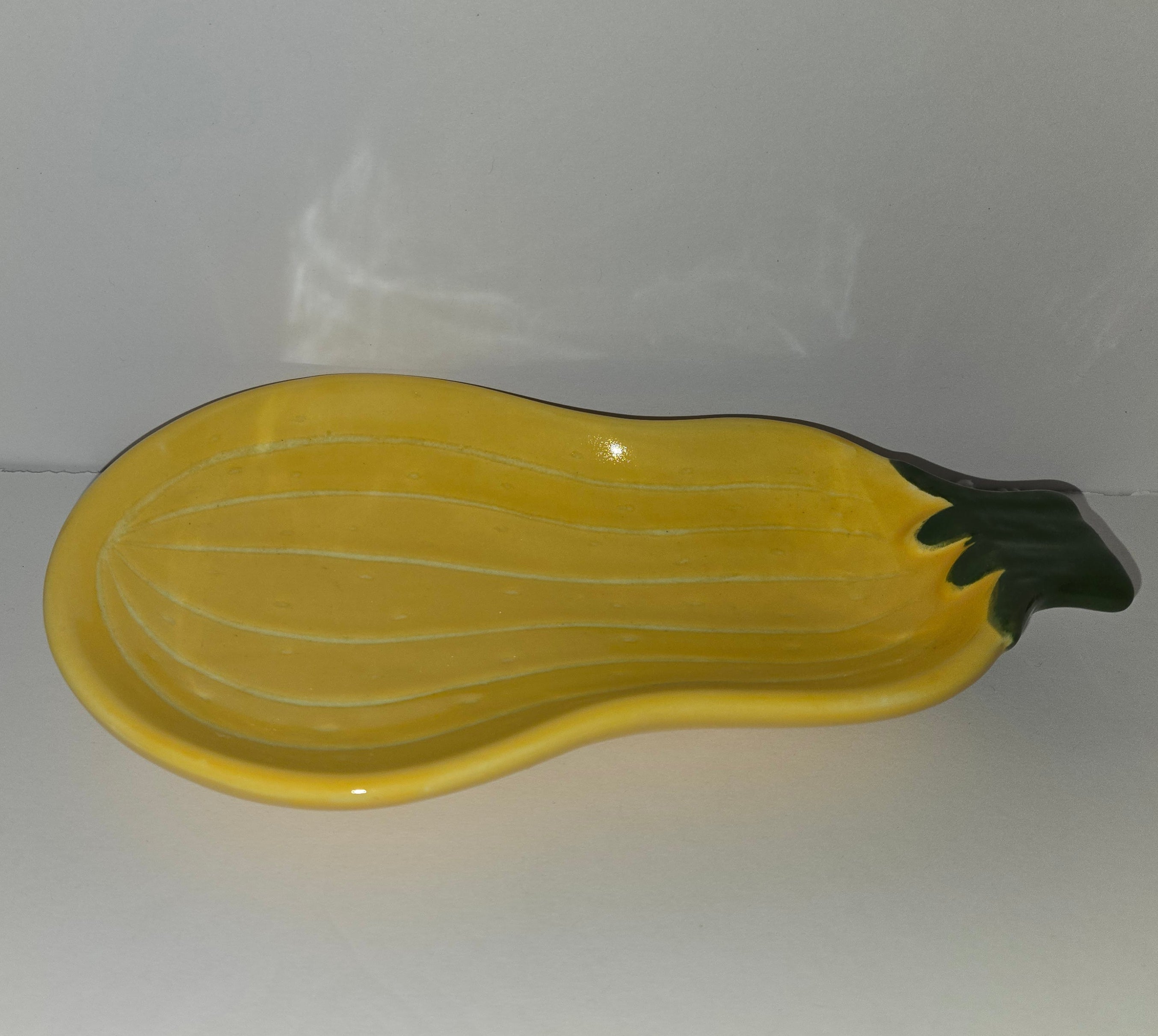 Vintage Avon Yellow ceramic squash-shaped condiment dish shades of autumn