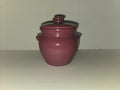Dutchess Cheese Milk Glass Crock - Cranberry Red 1930s