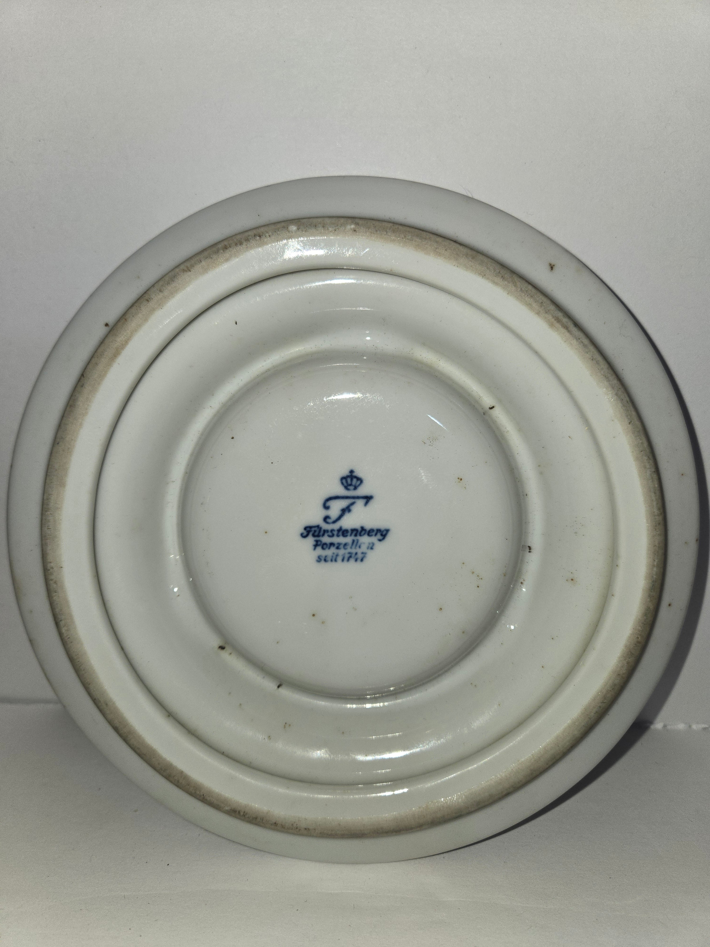 Antique German Bavarian Brewery Ashtray Furstenberg Porcelain